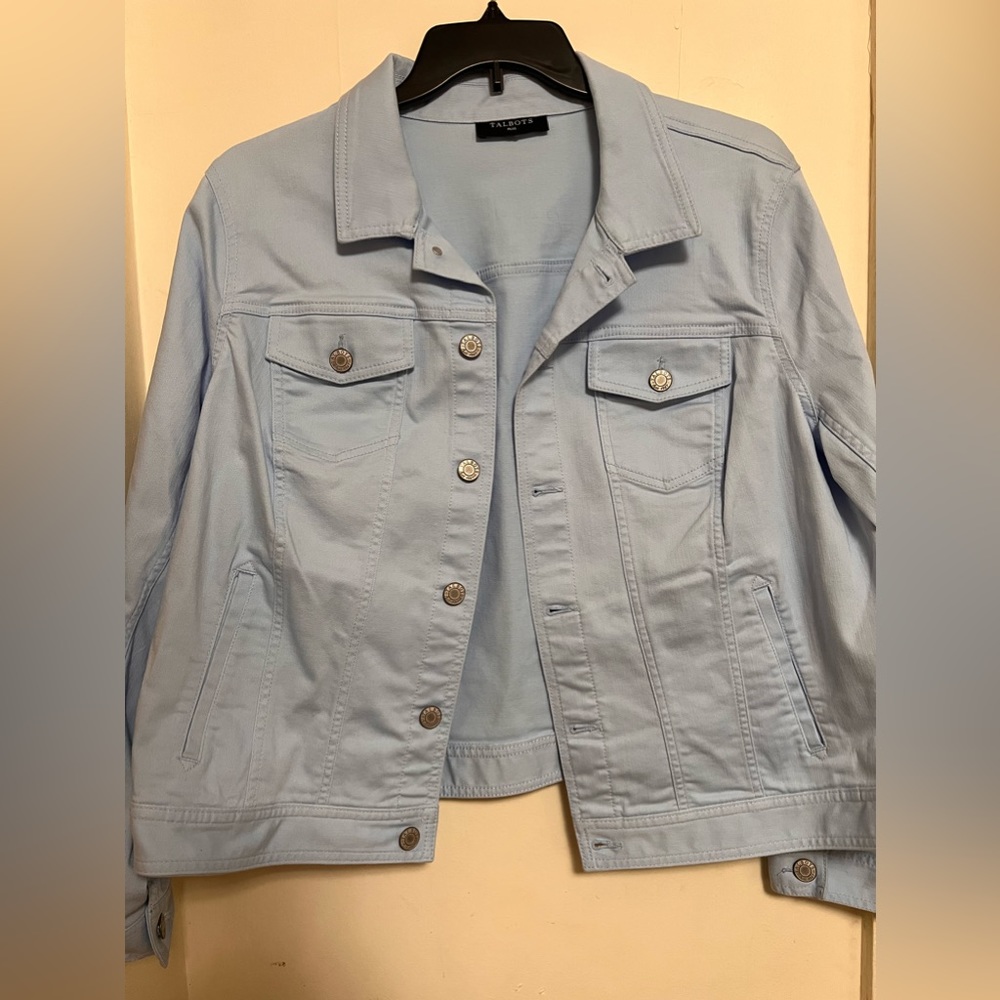 Talbots Blue Button Up Jacket